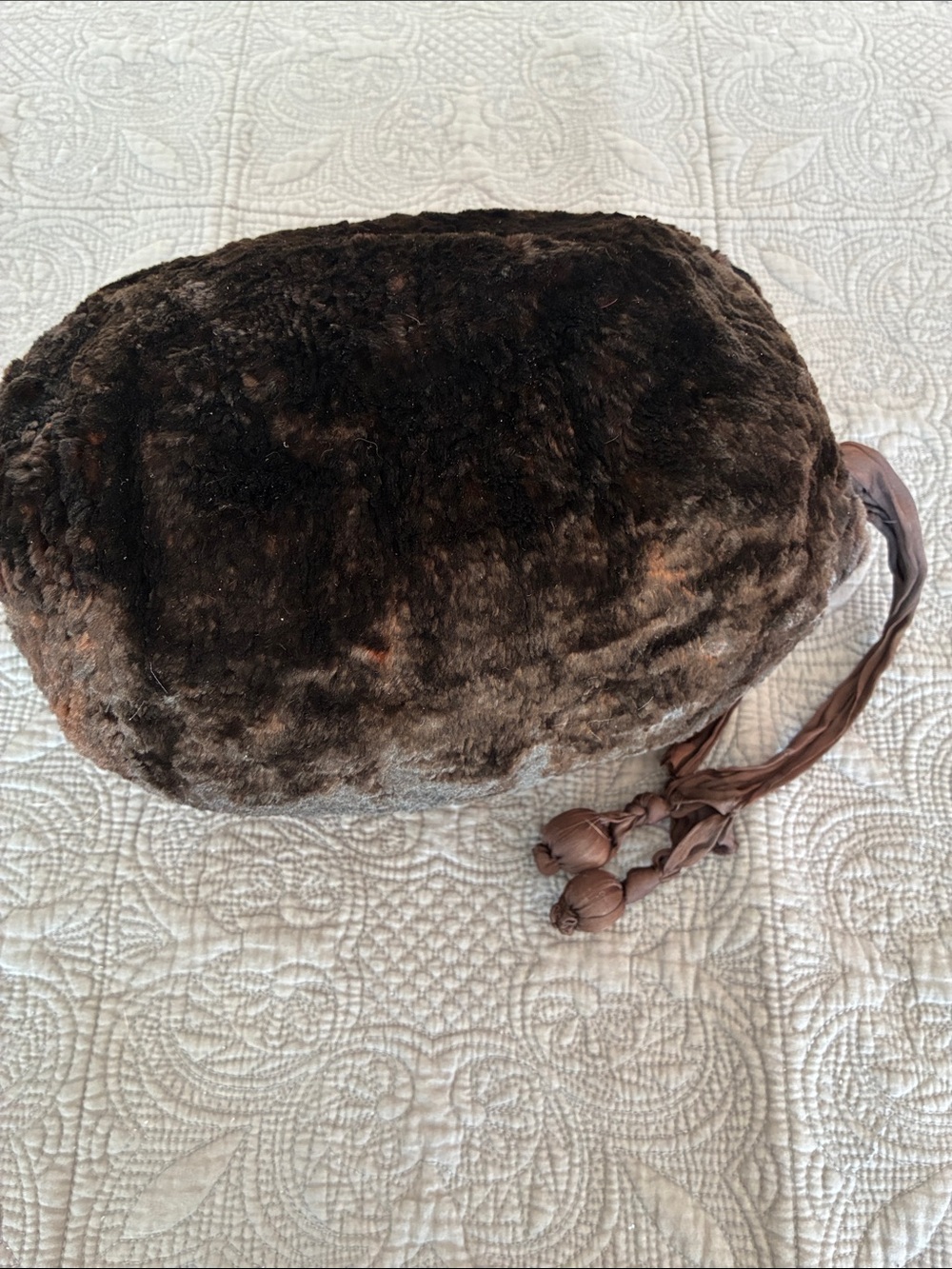 Theo Schneider of Boston Plush Brown vintage Fur Muff